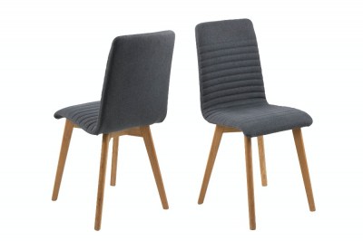 Dizajnová jedálenská stolička Alano, antracitová